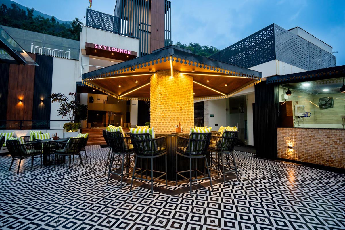 Sky Top of Roof Crestorio resort hotel and spa dehradun