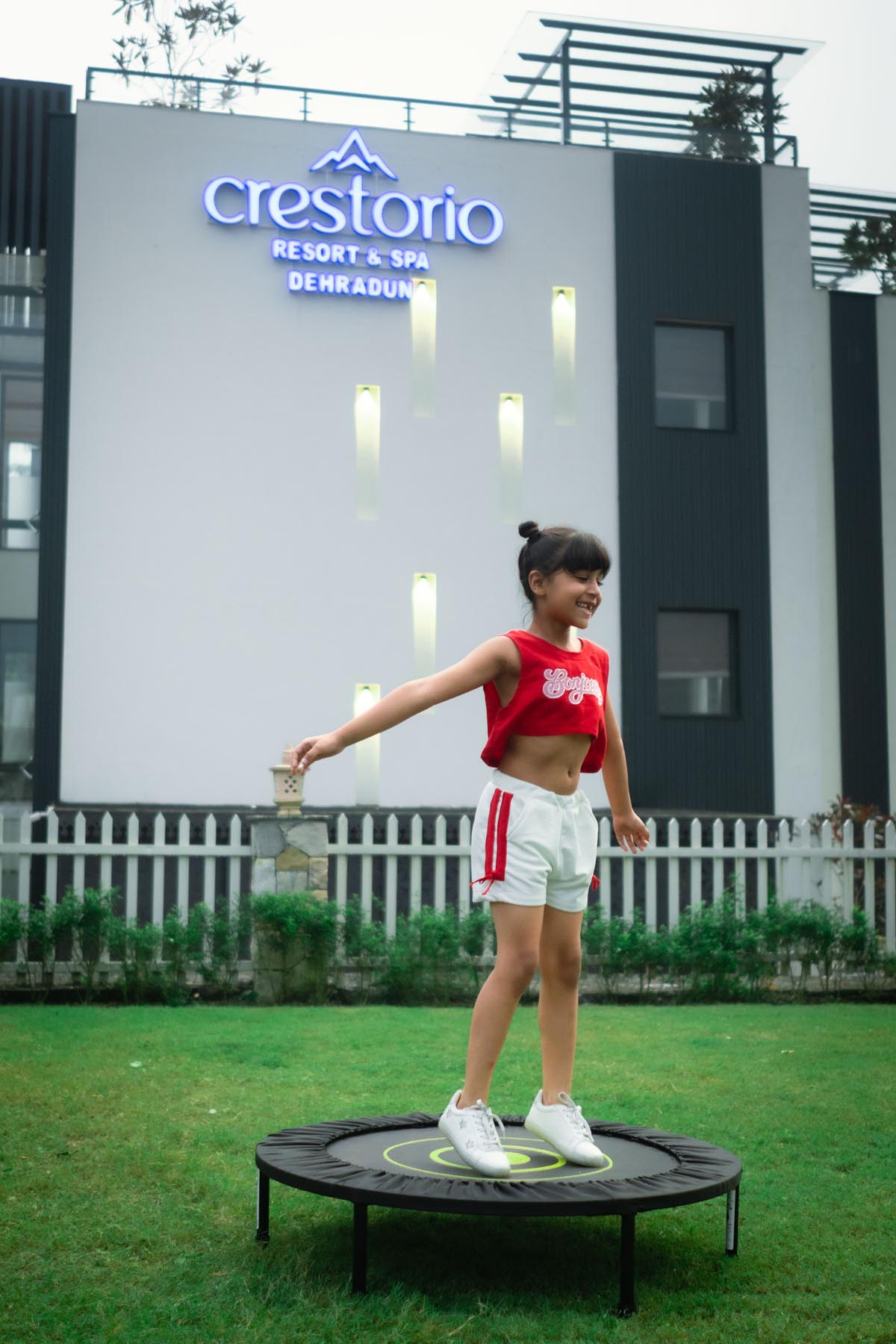 Crestorio Resort hotel and spa park area