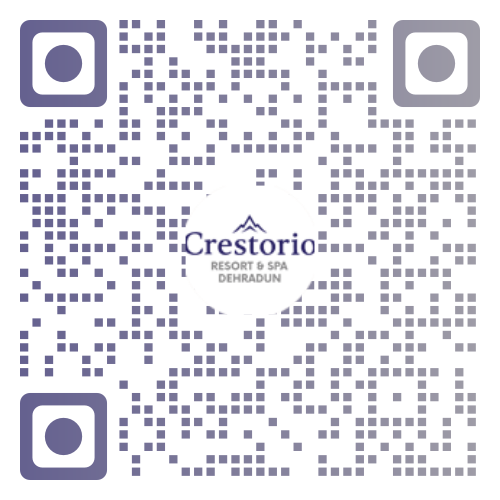 Crestorio resort dehradun location QR code